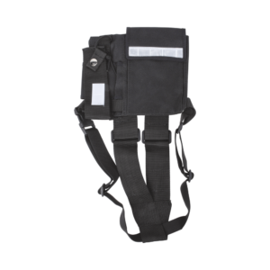 Pechera Universal sin logo con soporte para radio y bol??grafo mǭs bolsa con cinta adherente para su seguridad.