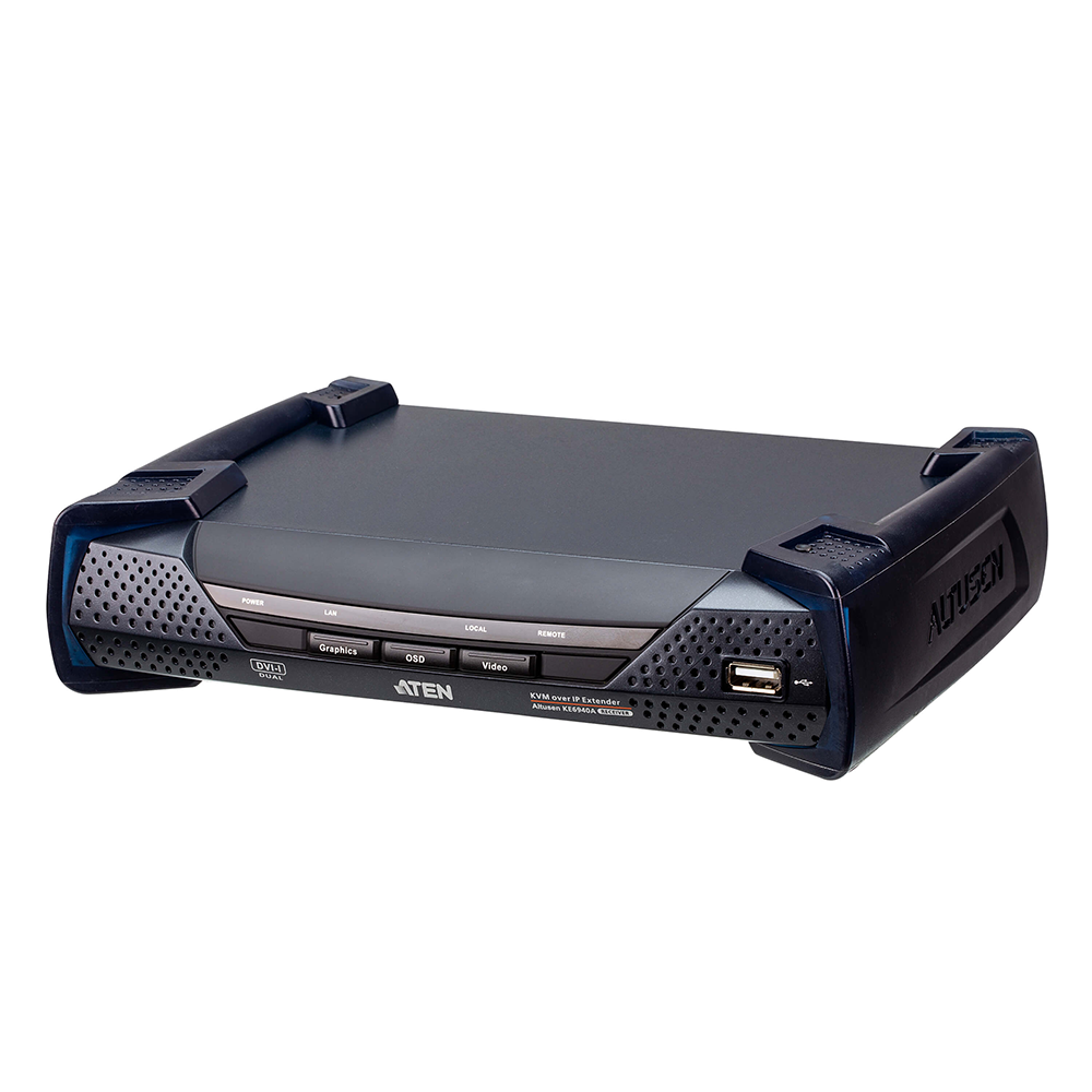 Receptor KVM IP |??Dual Display USB |??Baja Latencia |??1920 x 1200 60Hz | RS232