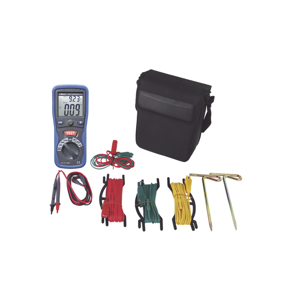 KIT de Medidor de Resistencia a Tierra Digital ( Terrómetro ), a 3 hilos CAT III / 1000 V. - Imagen 2