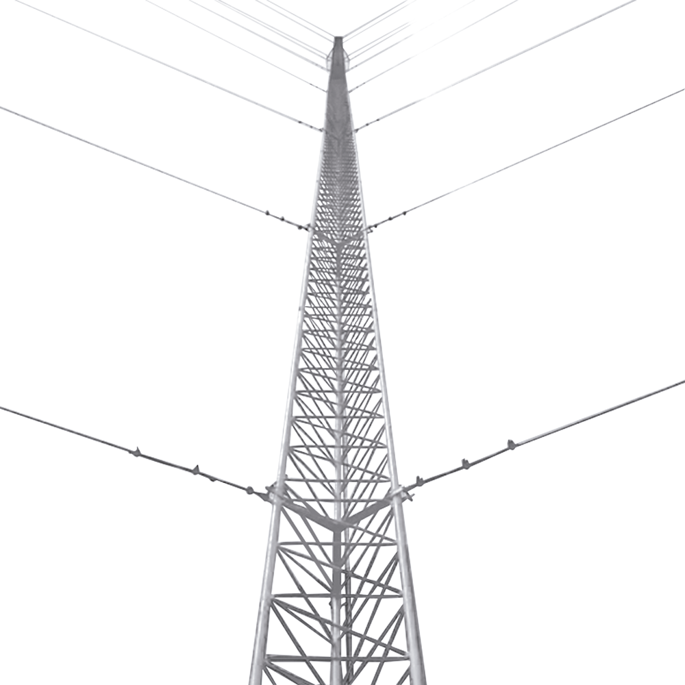 Kit de Torre Arriostrada de Piso de 36 m Altura con Tramo STZ35G Galvanizada por Inmersi??n en Caliente (No incluye retenida).