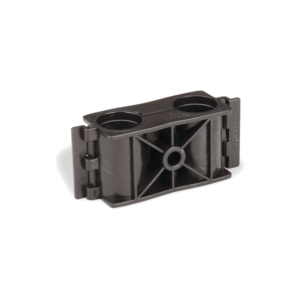 Sujetador de Doble Click para Cable Coaxial de 1/2 Pulgada - Paquete de 10 Piezas