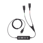 Jabra Link 265 USB/QD cable de entrenamiento, para conectar 2 diademas simultaneas con puerto USB (265-09)