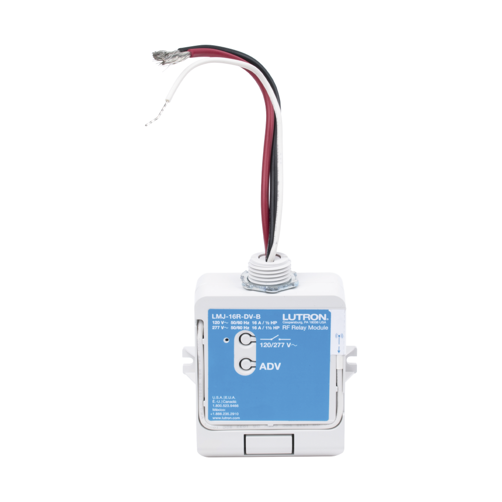 (RadioRA2) Relay control de iluminación, carga 16A, 120/277V, compatible con RadioRA2, RA2Select y RR3. - Imagen 3