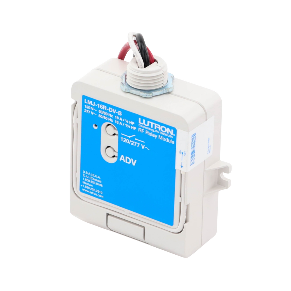 (RadioRA2) Relay control de iluminación, carga 16A, 120/277V, compatible con RadioRA2, RA2Select y RR3. - Imagen 4