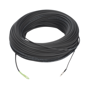 Rollo de Fibra ?ptica Drop Redonda G657A2 Monomodo Simplex de 150 Metros (492.13 Pies) con Conectores SC/APC-SC/APC para Instalaciones A?reas, Subterr?neas o a la Intemperie