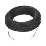Rollo de Fibra ??ptica Drop Redonda G657A2 Monomodo Simplex de 200 Metros con Conectores SC/APC-SC/APC para Instalaciones AǸreas, Subterrǭneas o a la Intemperie