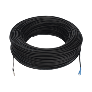 Rollo de Fibra ?ptica Drop Redonda G657A2 Monomodo Simplex de 200 Metros (656.17 pies) con Conectores SC/UPC-SC/UPC para Instalaciones A?reas, Subterr?neas o a la Intemperie