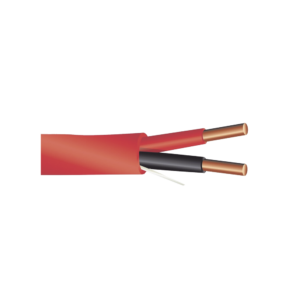 Alambre de Alarma contra Incendios - Bobina de 305 Metros (1000 Pies): 2 x 14 AWG, Rojo, Tipo FPLR, (UL) FT4, Ideal para Sistemas de Detecci?n y Evacuaci?n de Incendios