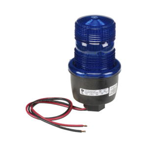 Luz de advertencia LED serie Streamline, 24 Vcd, montaje en tubo, azul