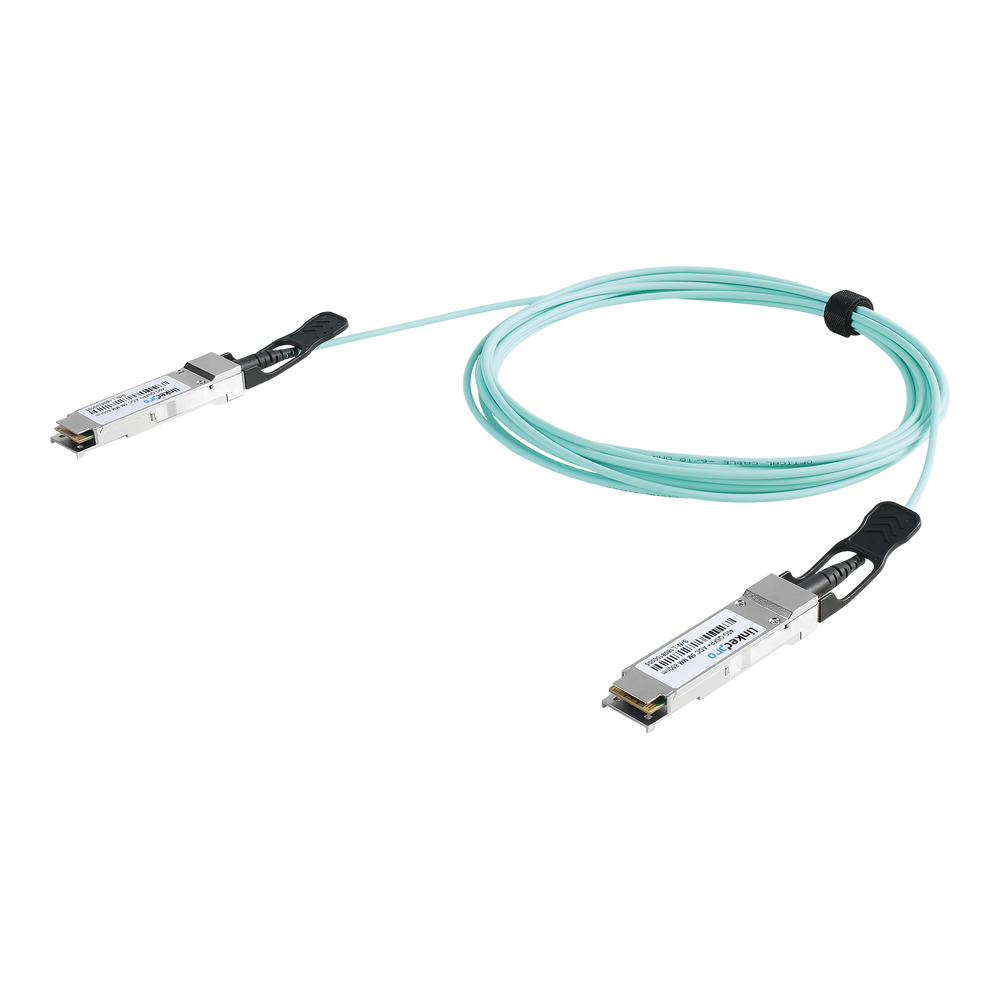 Cable AOC QSFP+ de 40 Gbps a 40 Gbps / Cable de fibra ??ptica Activo / Longitud: 1 metro