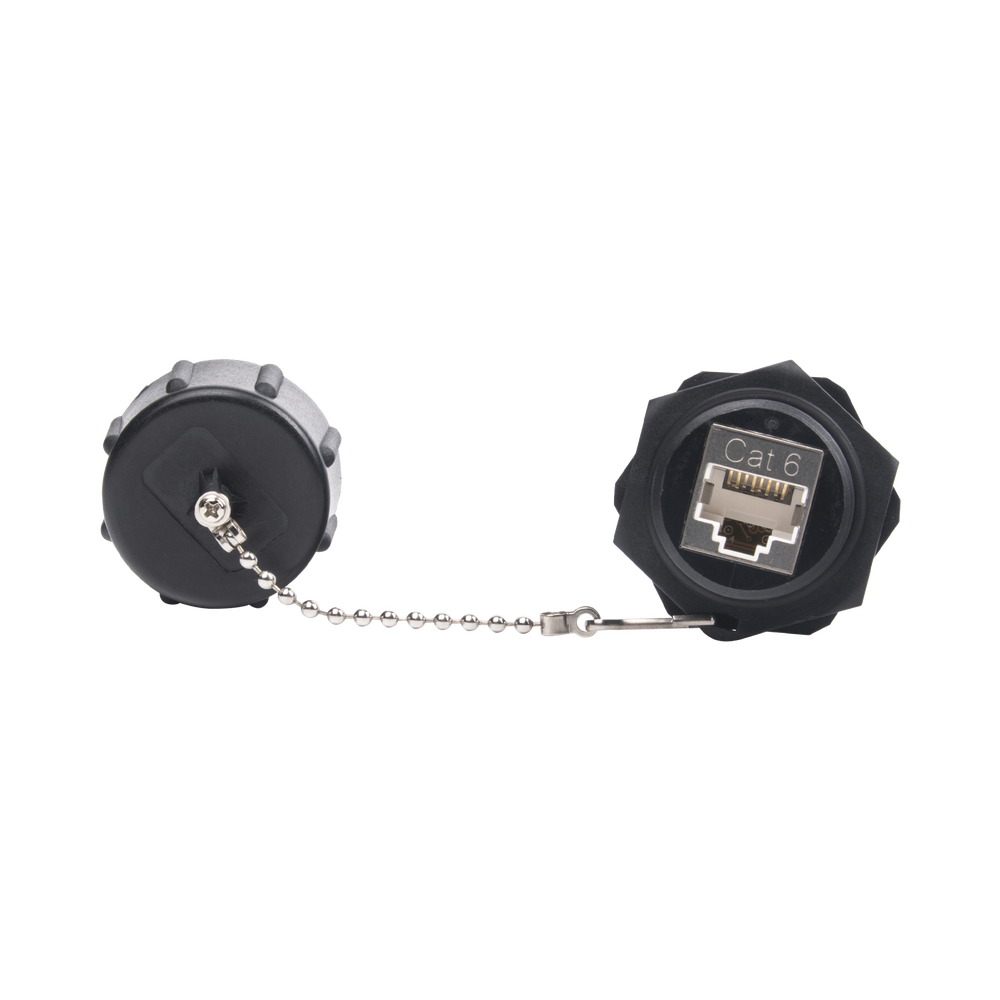 Acoplador Industrial RJ45-RJ45 Categor?a 6 Blindado IP67 (Waterproof)