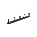 Organizador de Cables con 5 anillos, 1U, 19" Color negro