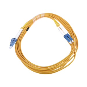 Jumper de Fibra ?ptica Monomodo 9/125 LC/UPC-LC/UPC, PVC, 2.0 mm, D?plex, Amarillo, 3 Metros (9.84 Pies)