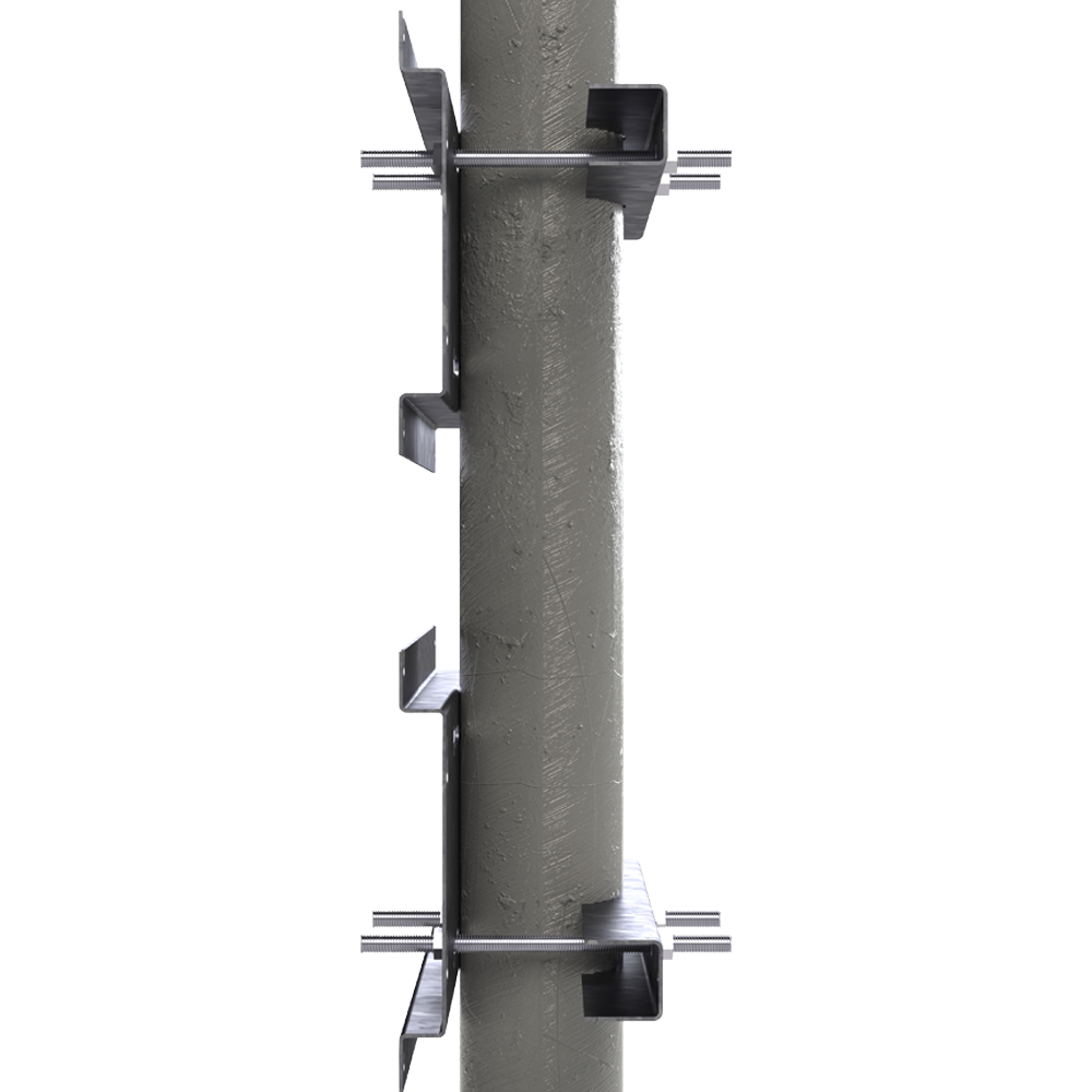 Herraje para Fijación a Pared, Torre o Poste compatible con LP-FORTE-16UR3 y LP-FORTE-24U-R3 - Imagen 2