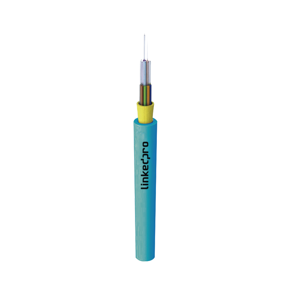 Cable de Fibra ?ptica Multimodo OM4 50/125, 12 Hilos, para Interior, Tight Buffer 900?m, OFNR Riser, Diel?ctrica, Precio Por Metro, (Hasta 2000 Metros en un Solo Tramo de Cable)