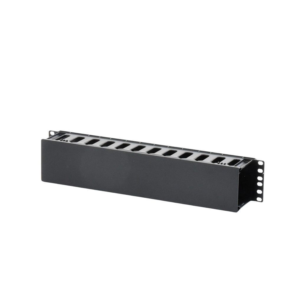 Organizador de Cables Horizontal de 2U para Rack de 19", Fabricado en Polímero Resistente a Deformaciones y Rayones - Imagen 2