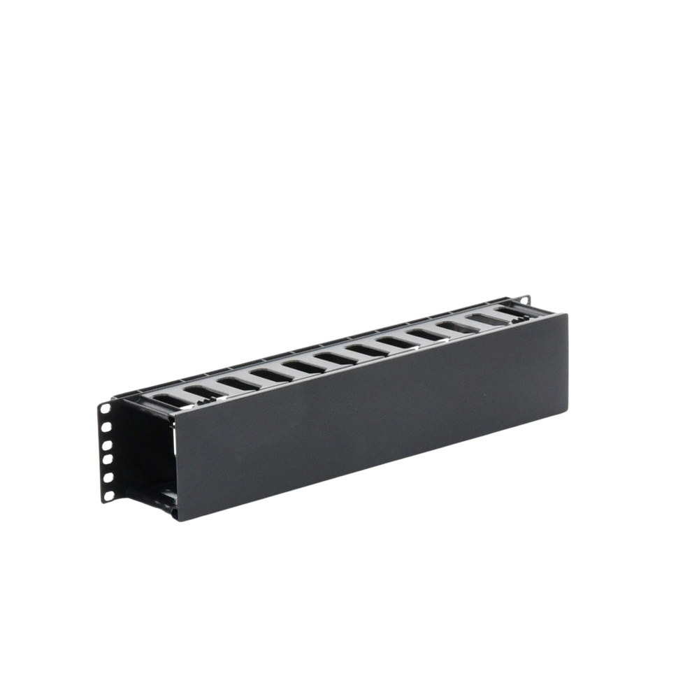 Organizador de Cables Horizontal de 2U para Rack de 19", Fabricado en Polímero Resistente a Deformaciones y Rayones - Imagen 4
