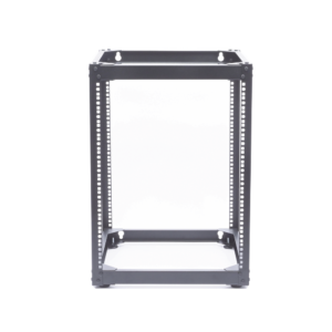 Rack Abierto de 4 Postes Instalaci??n Pared o Piso de 14 Unidades, Ideal para Equipo de Audio!