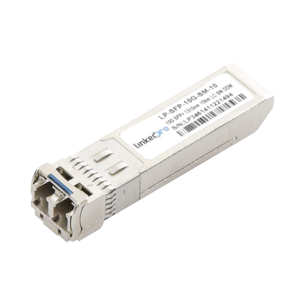 Transceptor ??ptico SFP+ (Mini-Gbic) / Monomodo 1310 nm / 10 Gbps / 10GBASE-LR / Conectores LC/UPC Dǧplex / DDM / Hasta 10 km