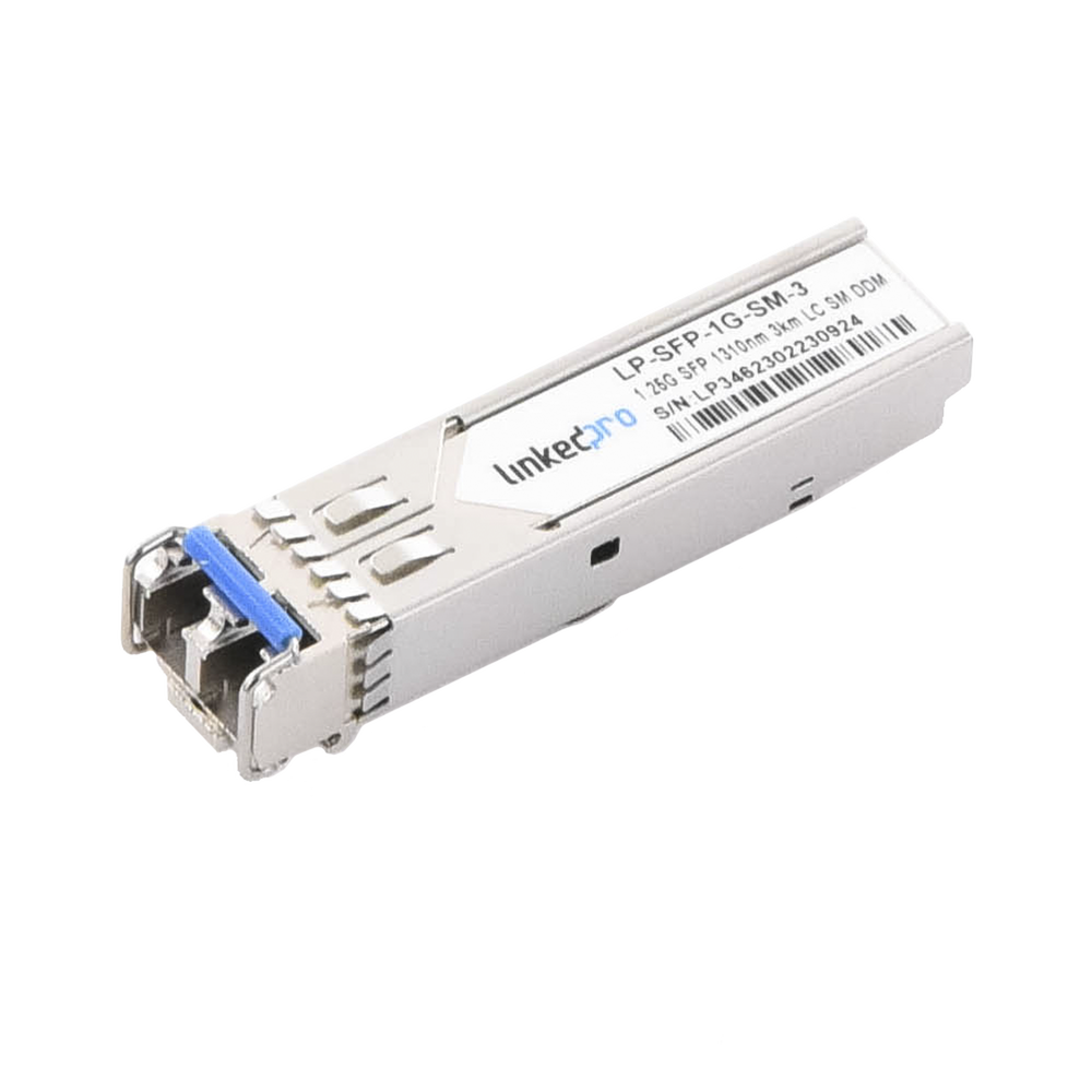 Transceptor ??ptico SFP (Mini-Gbic) / Monomodo 1310 nm / 1.25 Gbps / 1000BASE-EX / Conectores LC/UPC Dǧplex / DDM / Hasta 40 km