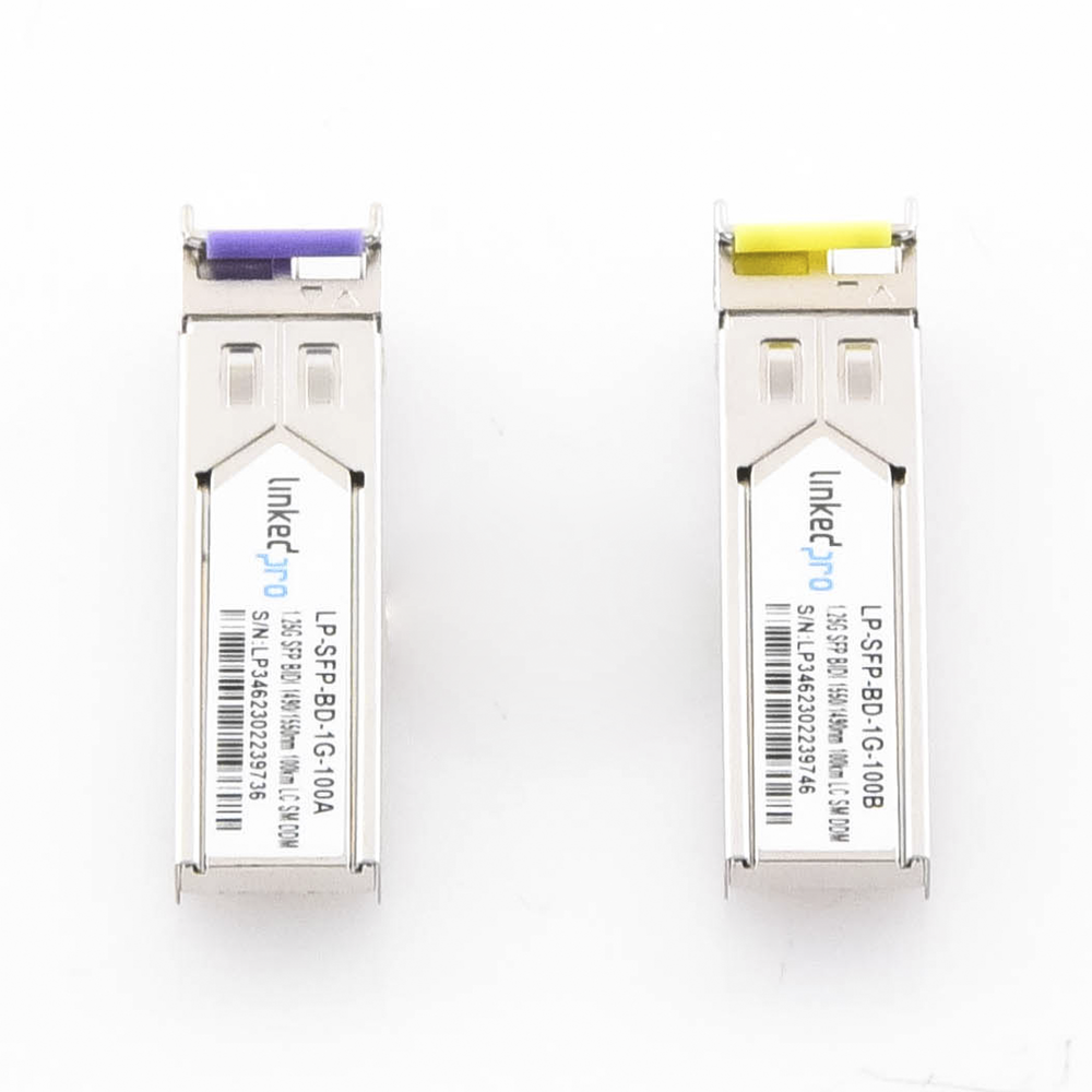 Transceptores ??pticos Bidireccionales SFP (Mini-Gbic) / Monomodo 1490 & 1550 nm / 1.25 Gbps / 1000BASE-BX / Conector LC/UPC Simplex / DDM / Hasta 100 km / 2 Piezas - Imagen 2