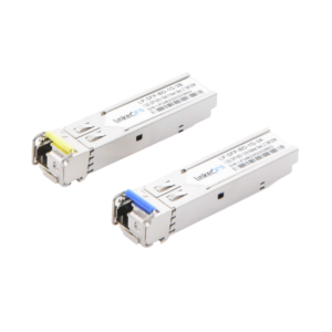 Transceptores ??pticos Bidireccionales SFP (Mini-Gbic) / Monomodo 1310 & 1550 nm / 1.25 Gbps / 1000BASE-BX / Conector LC/UPC Simplex / DDM / Hasta 3 km / 2 Piezas