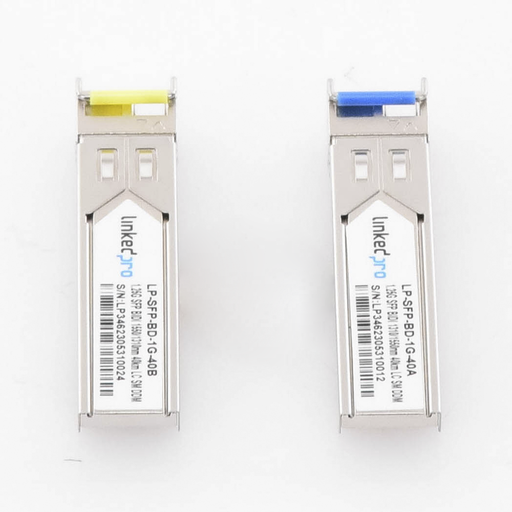 Transceptores ??pticos Bidireccionales SFP (Mini-Gbic) / Monomodo 1310 & 1550 nm / 1.25 Gbps / 1000BASE-BX / Conector LC/UPC Simplex / DDM / Hasta 40 km / 2 Piezas - Imagen 2