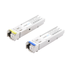 Transceptores ??pticos Bidireccionales SFP (Mini-Gbic) / Monomodo 1310 & 1550 nm / 1.25 Gbps / 1000BASE-BX / Conector LC/UPC Simplex / DDM / Hasta 5 km / 2 Piezas