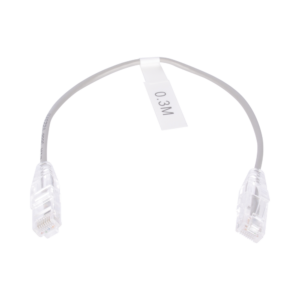 Cable de Parcheo Slim UTP Cat6 - 30 cm (11.81 Pulgadas) Gris Di?metro Reducido (28 AWG)