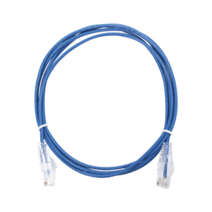Cable de Parcheo Slim UTP Cat6 - 2 Metros (6.56 Pies) Azul Di?metro Reducido (28 AWG)