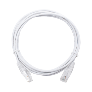 Cable de Parcheo Slim UTP Cat6 - 3 Metros (9.84 Pies) Blanco Di?metro Reducido (28 AWG)