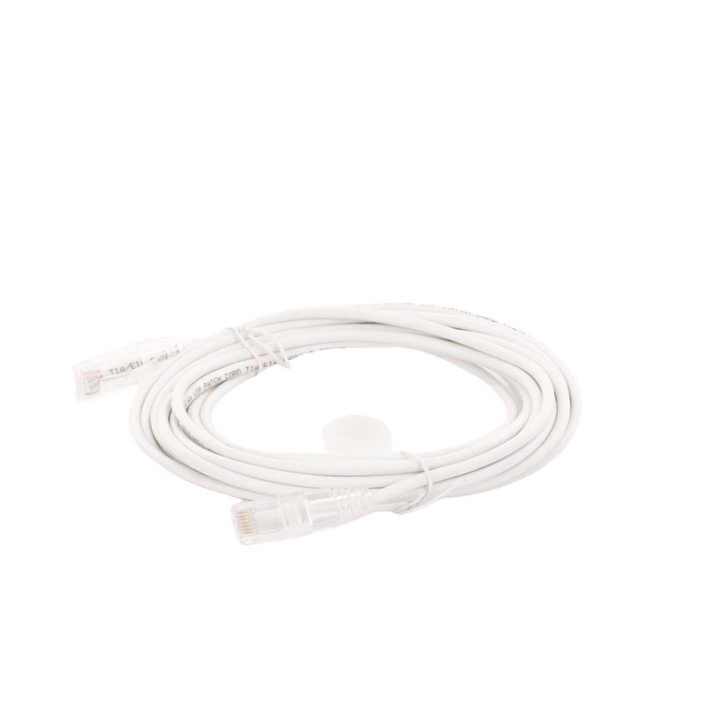 Cable de Parcheo Slim UTP Cat6A - 5 Metros (16.40 Pies) Blanco, Di?metro Reducido (28 AWG) - Imagen 4