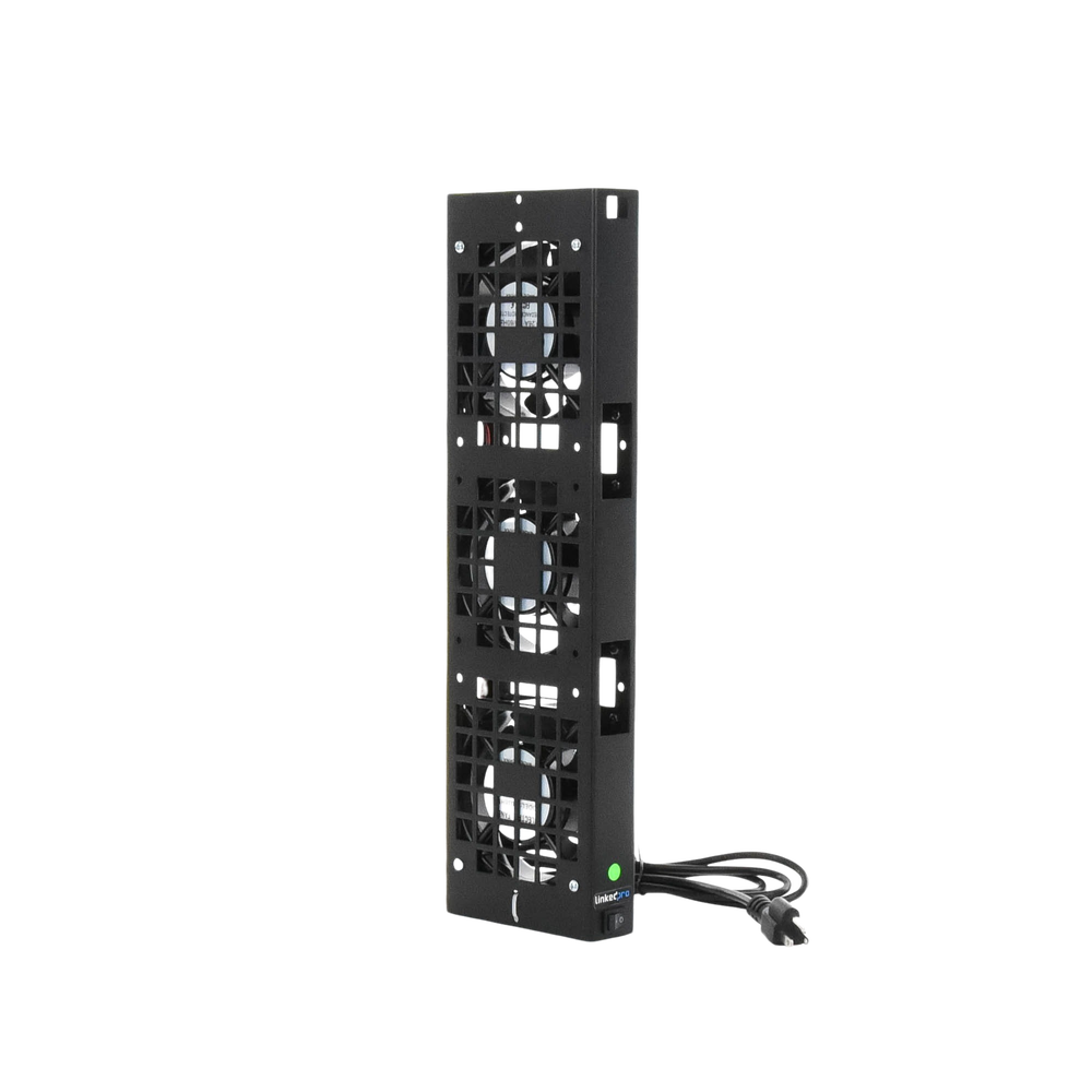 Kit de 3 Ventiladores 110 Vca (12 x 12 cm) con Clavija para Gabinete de Piso - Imagen 4