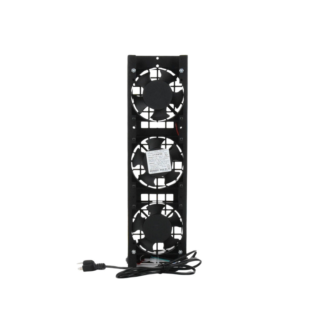 Kit de 3 Ventiladores 110 Vca (12 x 12 cm) con Clavija para Gabinete de Piso - Imagen 7