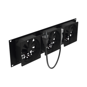 Kit de 3 Ventilador 110 Vca (12 x 12 cm) con Clavija 5-15P. Para instalaci??n en Postes Rack