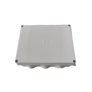 Caja de Conexiones Impermeable IP65, 10 Entradas, Dimensiones 200 x 155 x 80 mm, para Instalaciones Industriales, Comerciales y Residenciales, Incluye Torniller??a para su Instalaci??n