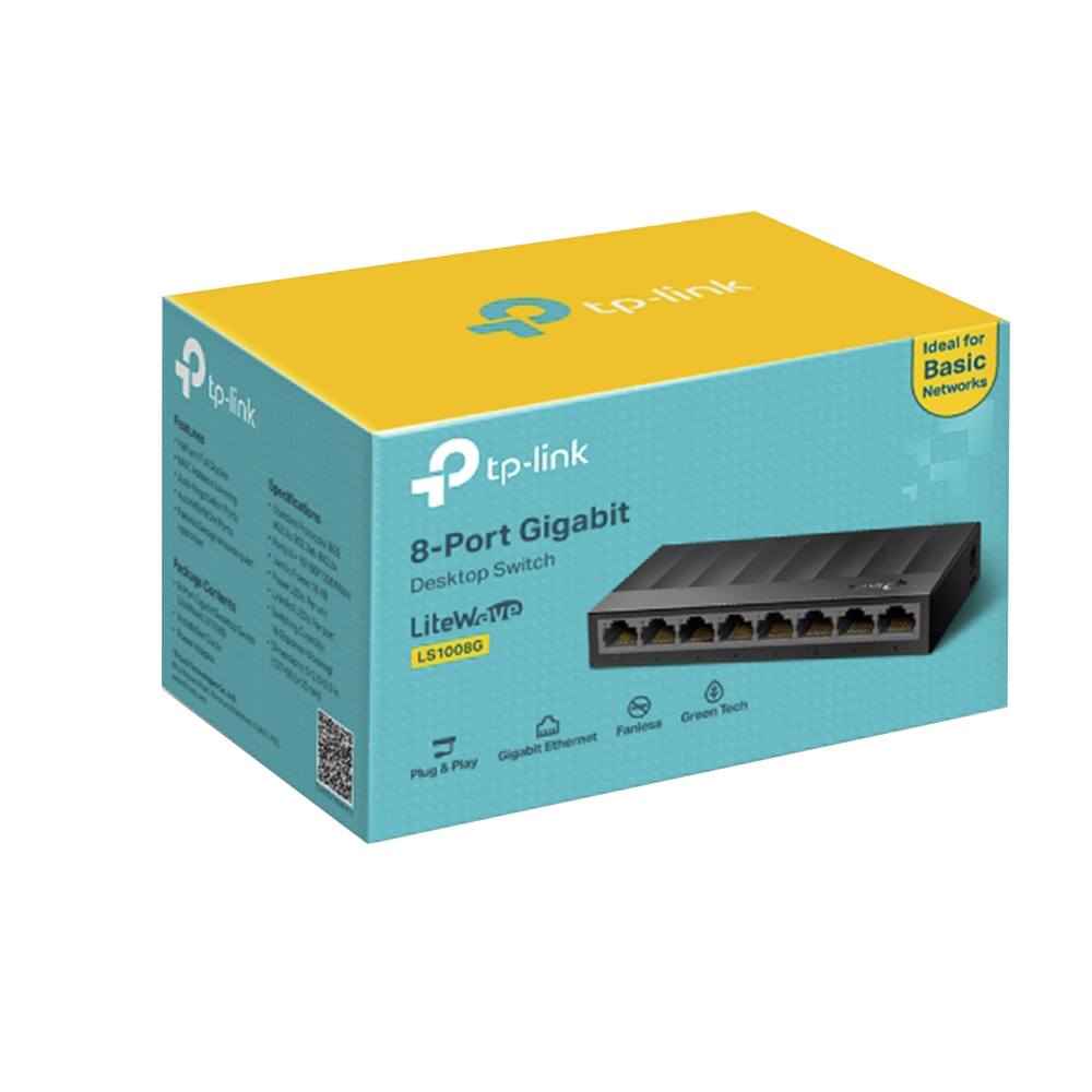 Switch para escritorio 8 puertos 10/100/1000Mbps - Imagen 3