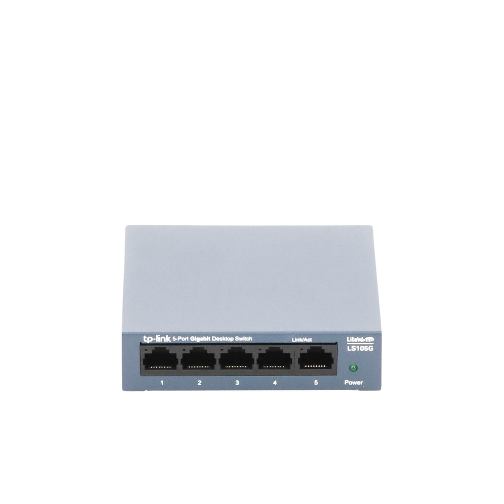 Switch de escritorio Gigabit de 5 puertos 10/100/1000Mbps, carcasa metǭlica - Imagen 3