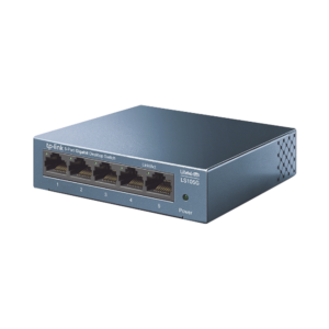Switch de escritorio Gigabit de 5 puertos 10/100/1000Mbps, carcasa metǭlica