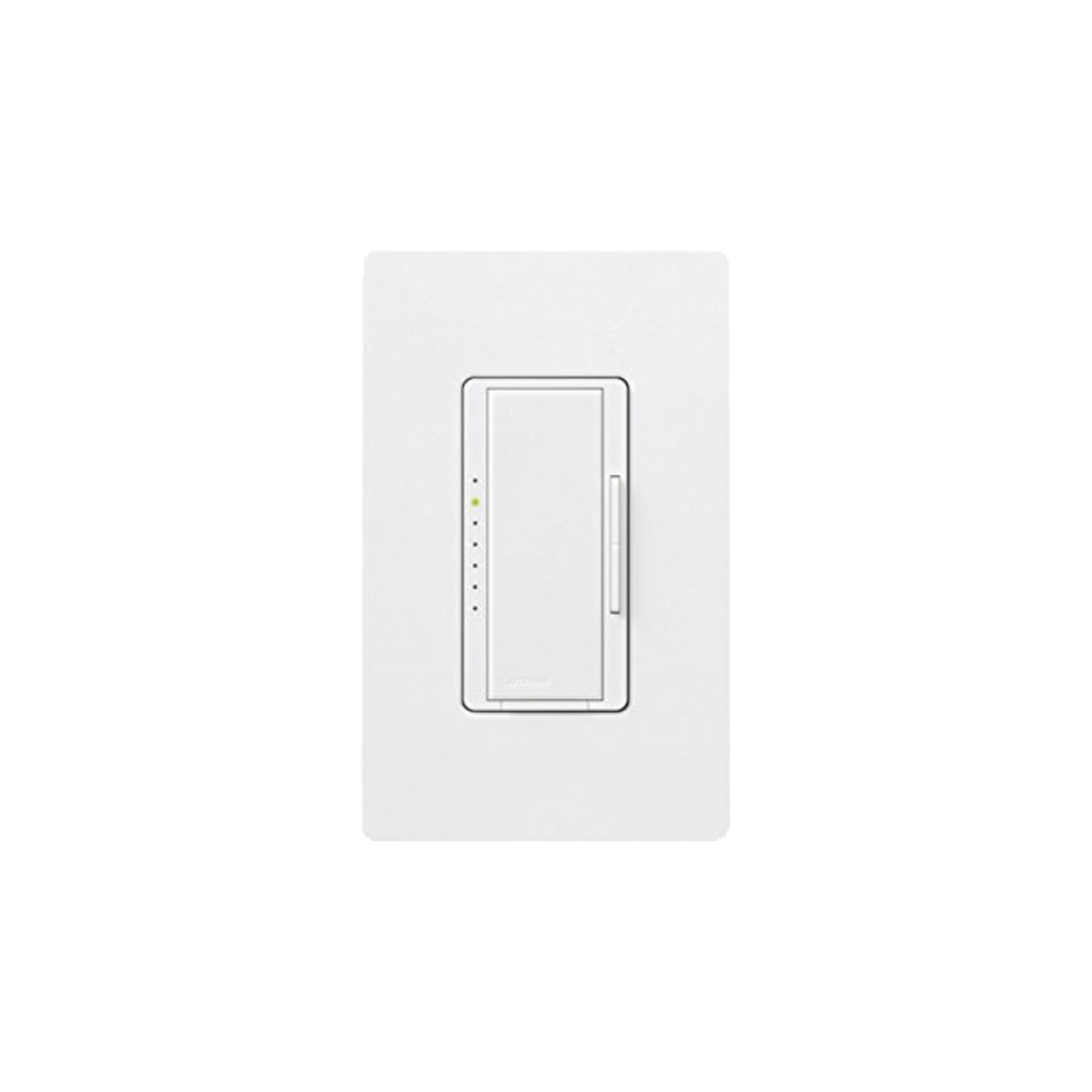 Atenuador (dimmer) Maestro 600W baja tensión, multilocación, sinlge pole, color blanco.