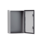Gabinete de Uso Exterior MAS 600 x 600 x 400 mm NEMA 4/12/13; IP66; IK10 de Acero Dulce 1.5 mm con Platina de Montaje Incluida Color Gris Claro