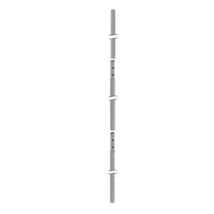 Mǭstil seccionado de 10.30 m x 48 mm ced 30, galvanizado por inmersi??n caliente.