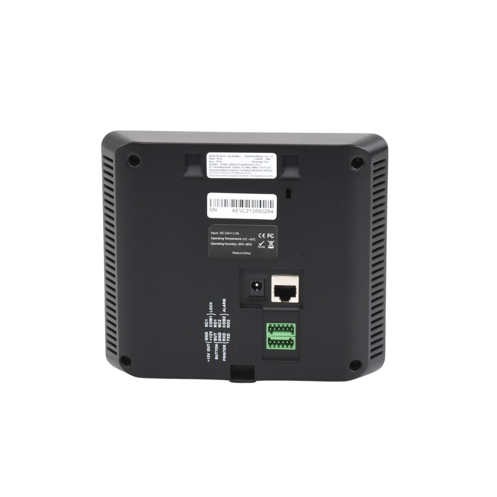 Terminal Biom?trica Facial / Rostro Huella y Tarjeta / 1,500 Usuarios / Pantalla 2.8" / TCP/IP USB / ADMS / Control de 1 Puerta - Imagen 3