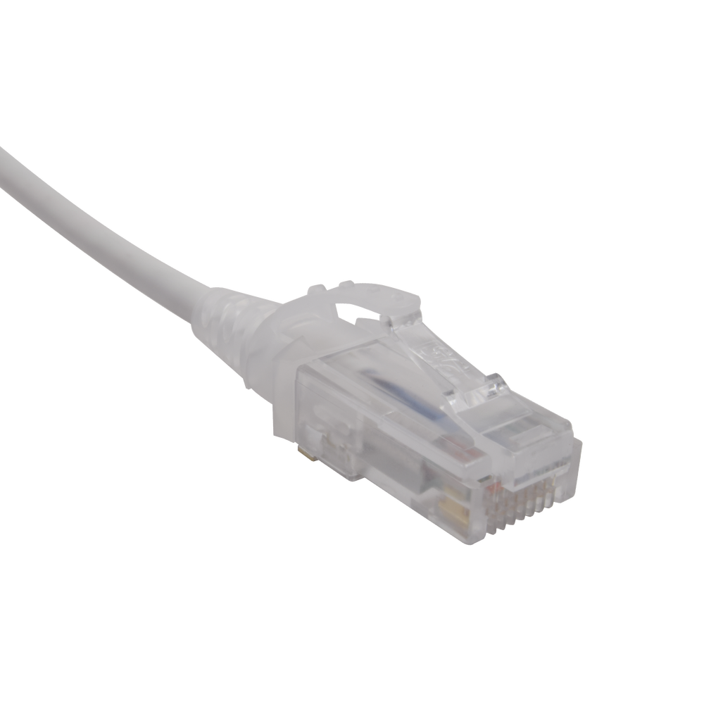 Patch Cord MC6 Modular Cat6 UTP, CM/LS0H, 0.91 Metros (3 Pies), Color Blanco, Di?metro Reducido (28AWG) - Imagen 2