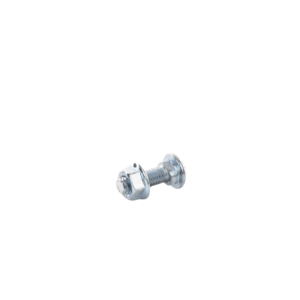Tornillo + tuerca milimétrico, con acabado Electro Zinc