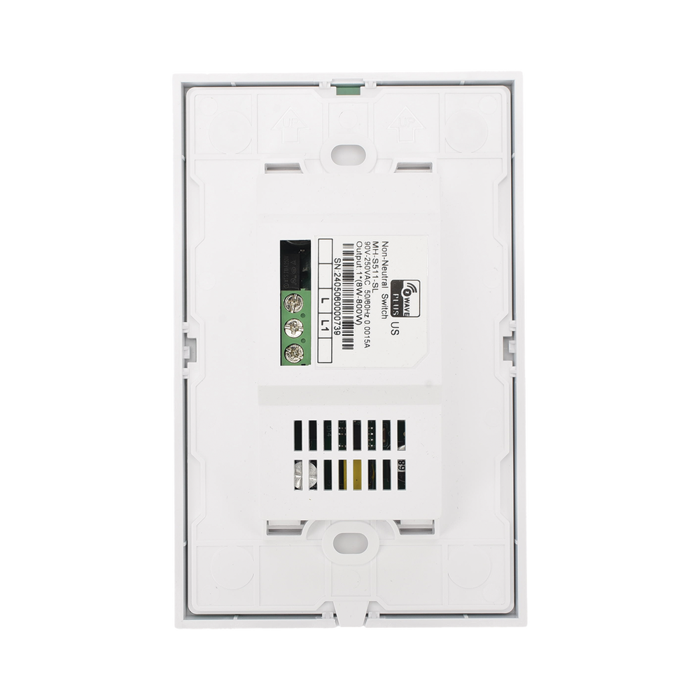 (ZWAVE) Interruptor On/Off panel táctil touch inalámbrico Zwave Plus 1 boton. No requiere cable neutro, Compatible con Hubitat HC8, Álula M2M, otros - Imagen 2