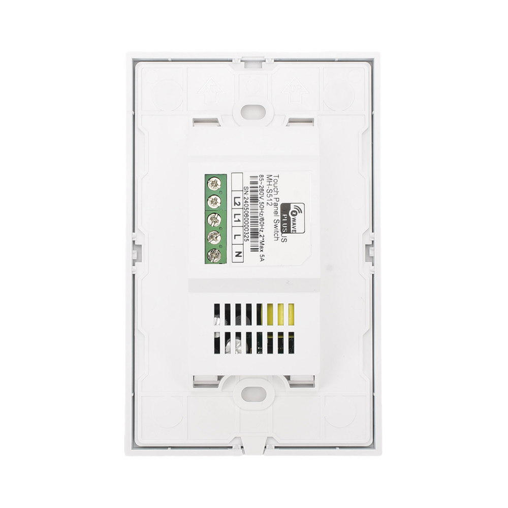 (ZWAVE) Interruptor On/Off panel táctil touch inalámbrico Zwave Plus 2 botones. Compatible con Hubitat HC8, Álula M2M, otro - Imagen 2