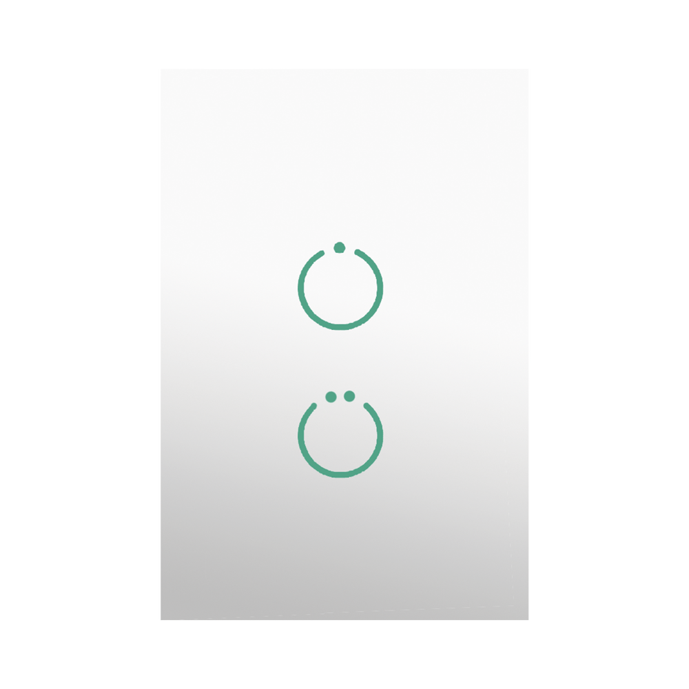 (ZWAVE) Interruptor On/Off panel táctil touch inalámbrico Zwave Plus 2 botones. Compatible con Hubitat HC8, Álula M2M, otro - Imagen 4
