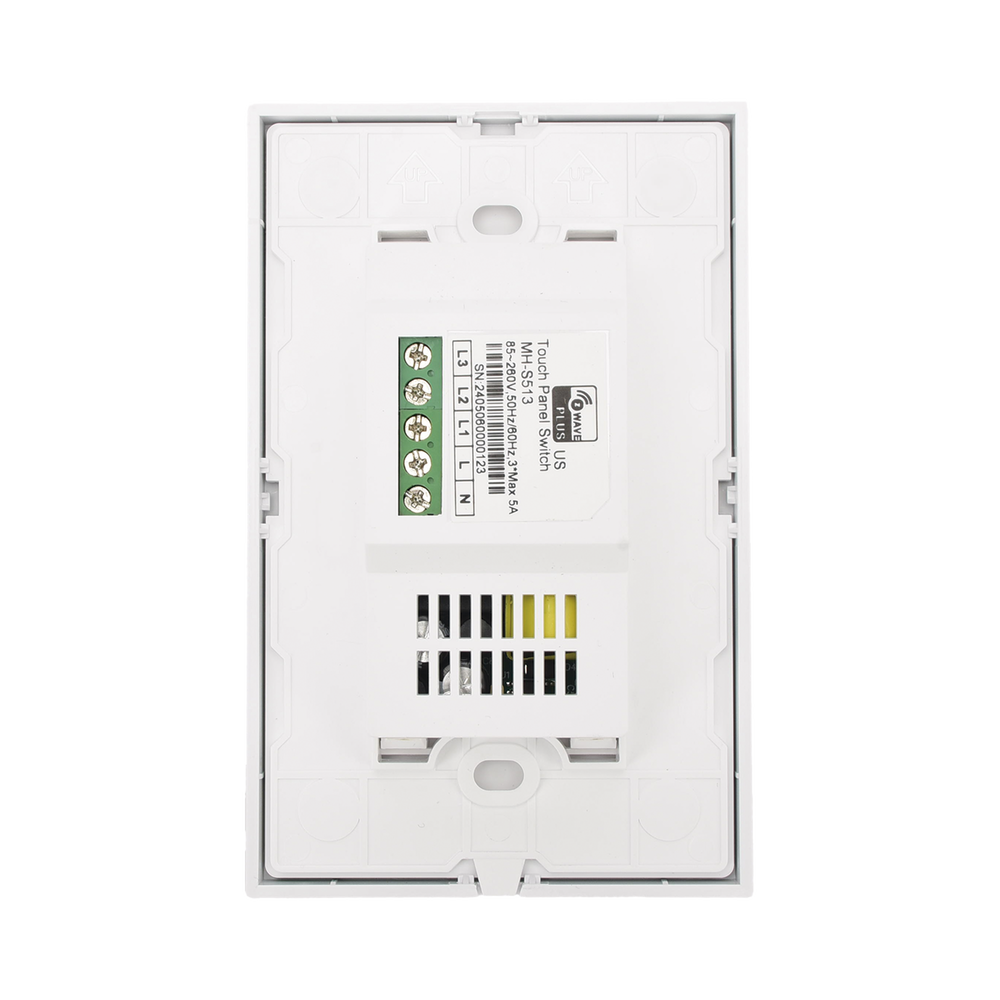 (ZWAVE) Interruptor On/Off panel táctil touch inalámbrico Zwave Plus 3 botones. Compatible con Hubitat HC8, Álula M2M, otro - Imagen 2