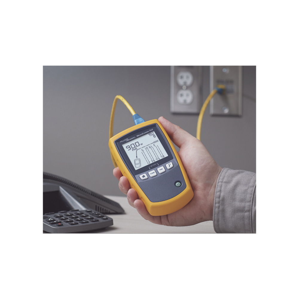 Verificador de Red MicroScanner PoE, para Comprobaci?n de Redes de Voz, Datos, Video y PoE 802.3af, at, bt y UPOE, con Pantalla LCD Retroiluminada - Imagen 4